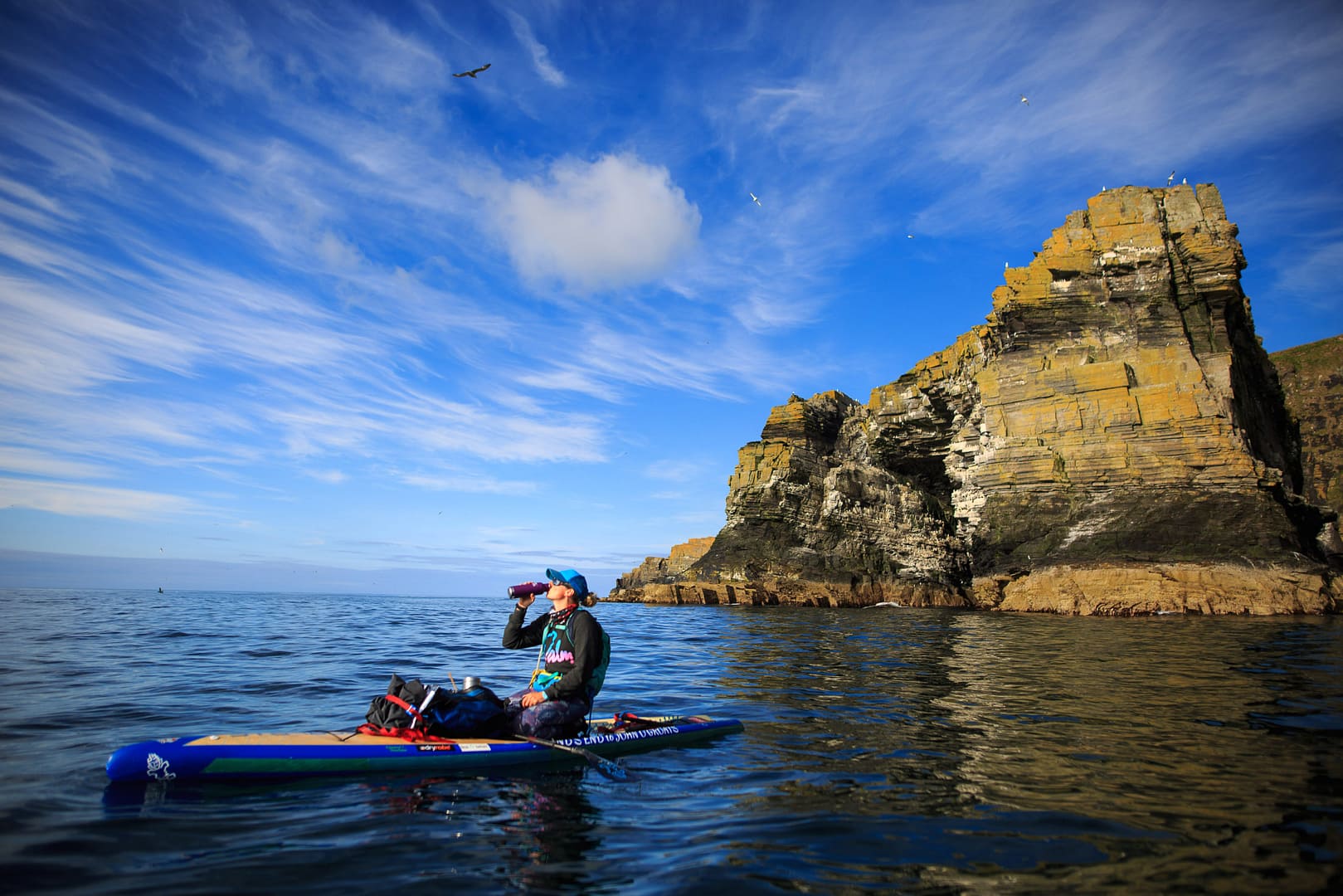 Cal Major, aiming to circumnavigate Scotland by stand-up paddleboard